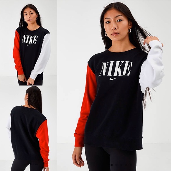 women's nike colorblock sweatshirt